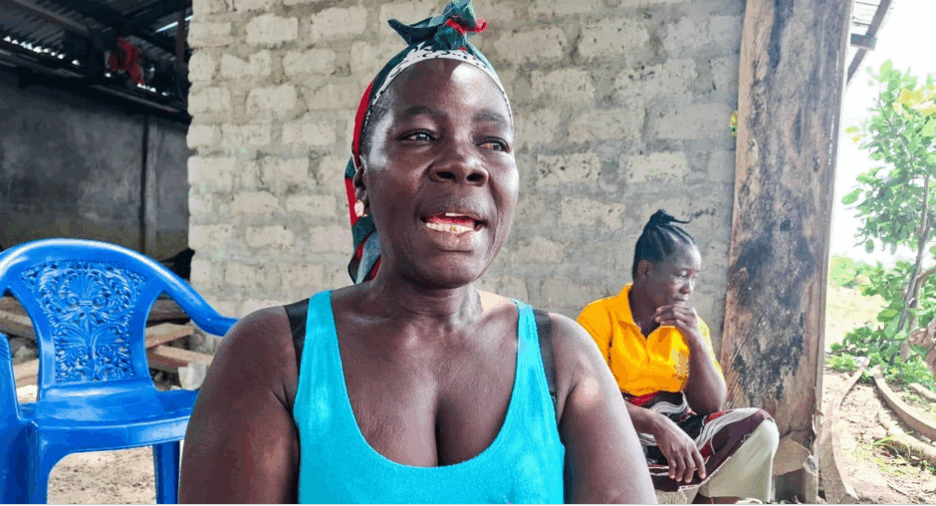 Esther Sigbae speaks to a FrontPage Africa/New Narratives reporter about the challenges faced by women charcoal producers in Todee District, Montserrado County, Liberia